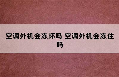 空调外机会冻坏吗 空调外机会冻住吗